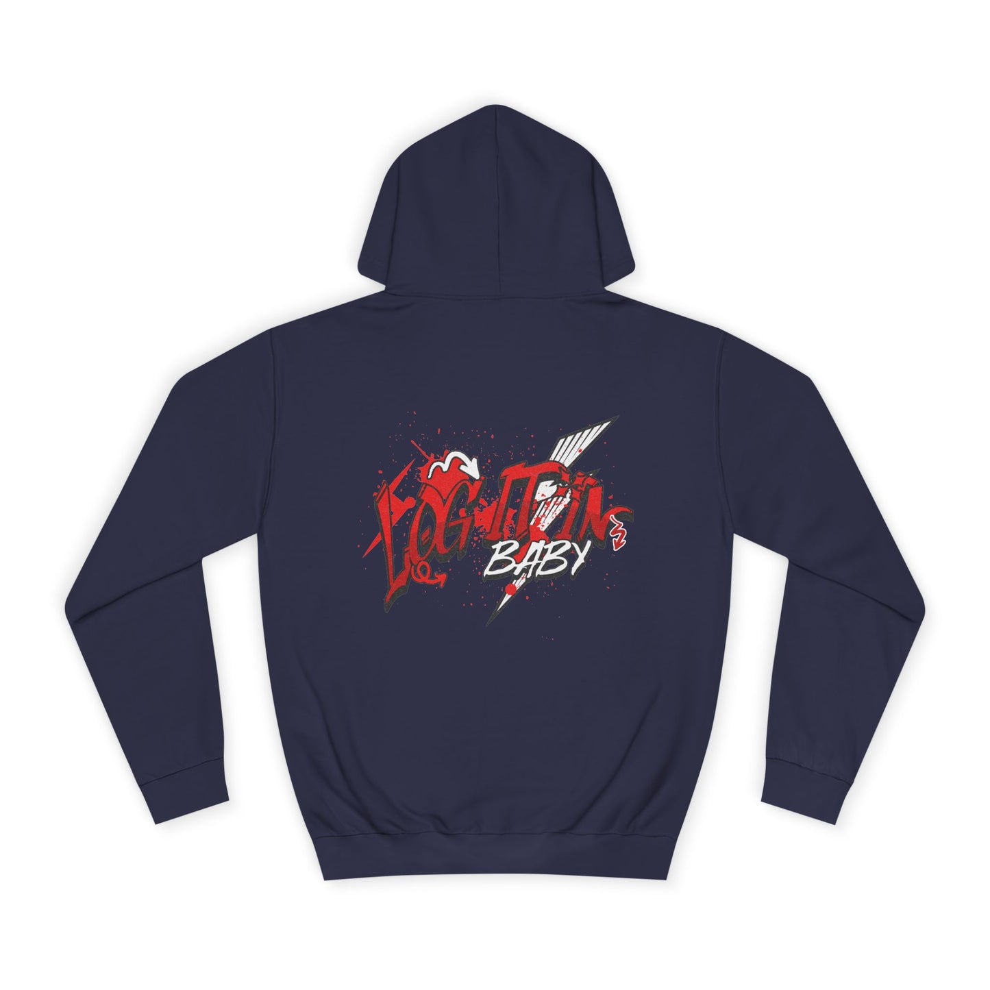Unisex Log it out Hoodie with Bold Design, Trendy Apparel, Streetwear Gift, Casual Hoodie, Unisex Everyday Fashion