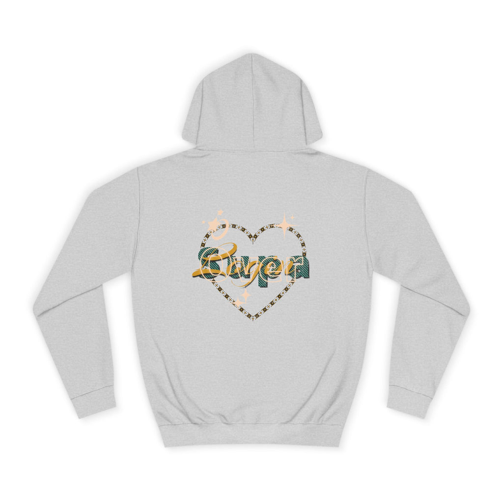 Charming Heart Hoodie with Floral Design, Unisex Casual Sweatshirt, Trendy Gift, Relaxed Wear, Unique Apparel