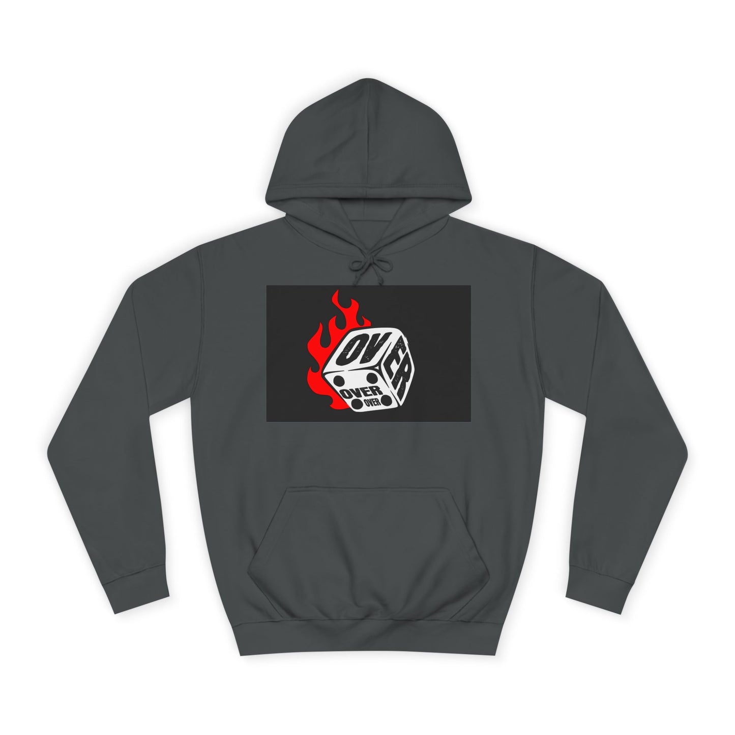 OVER Graphic Hoodie, Oversized Sweatshirt, Trendy Unisex Hoodie, Gift, Casual Layering Top
