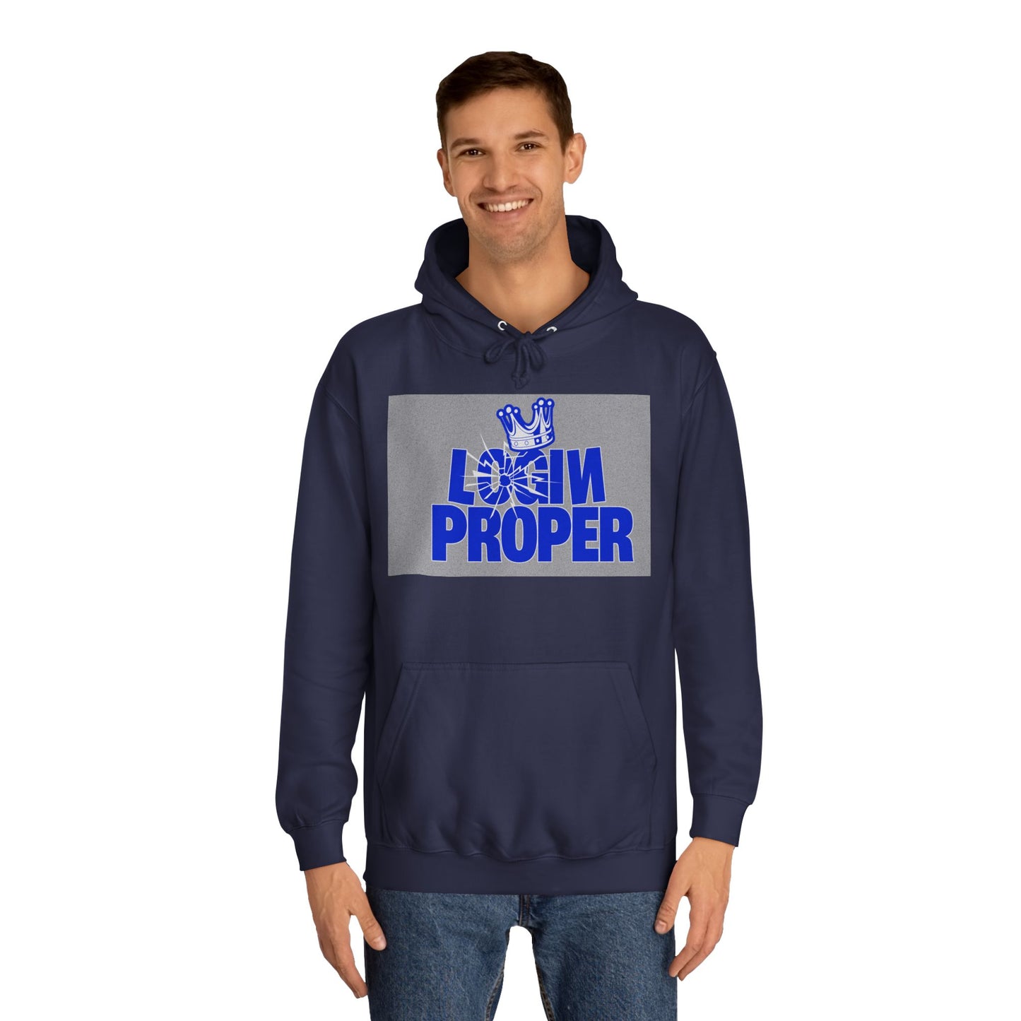 Unisex Hoodie - 'Login Proper' Trendy Spirit Wear, Casual Streetwear, Gift, Cozy Lounge Sweatshirt
