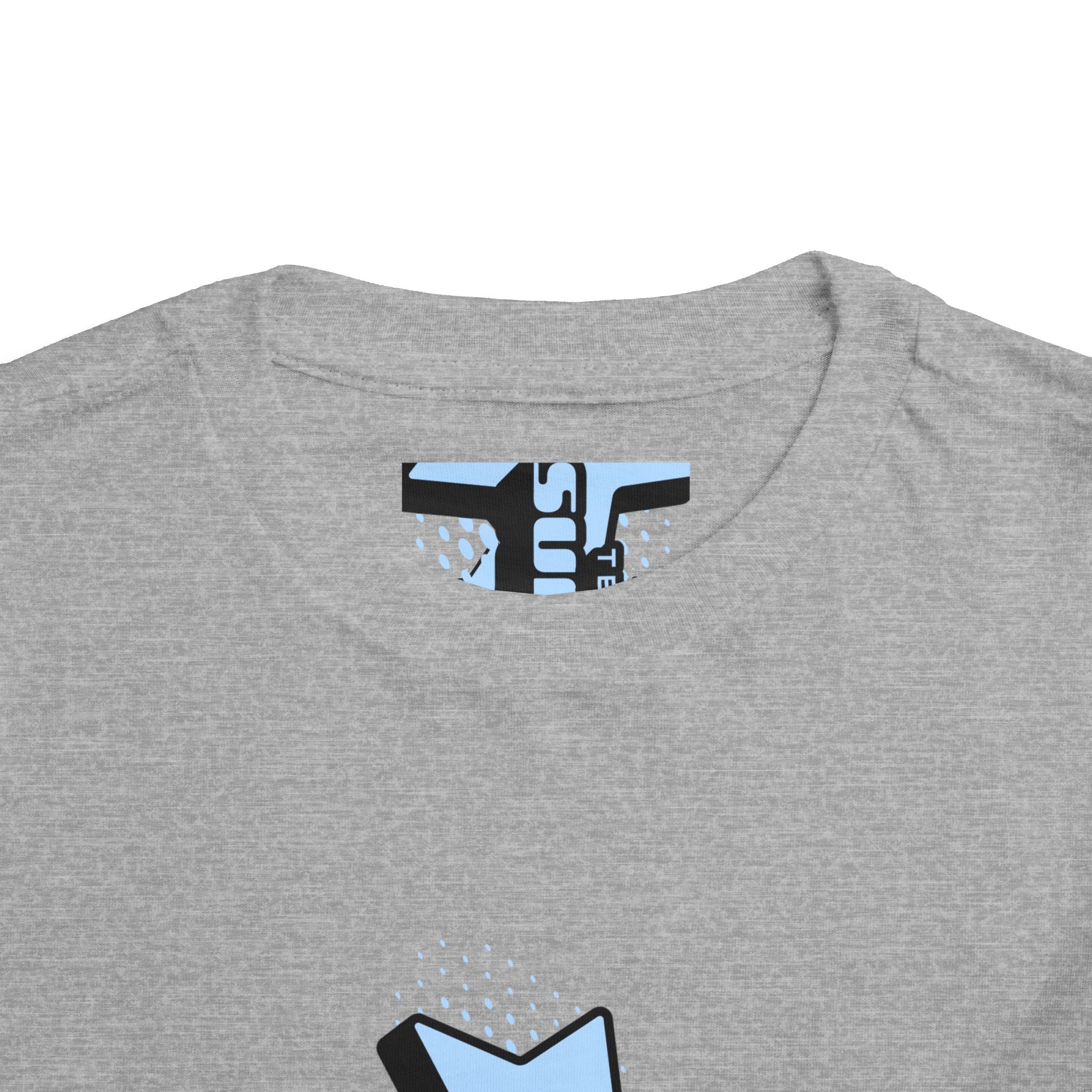 Toddler Tee — Blue Star "Tell em log it in" Graphic