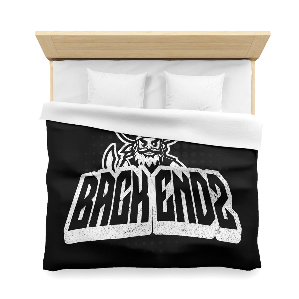 Pirate Skull 'Back Endz' Microfiber Duvet Cover — Bold Gamer / Tech Skull Bedding