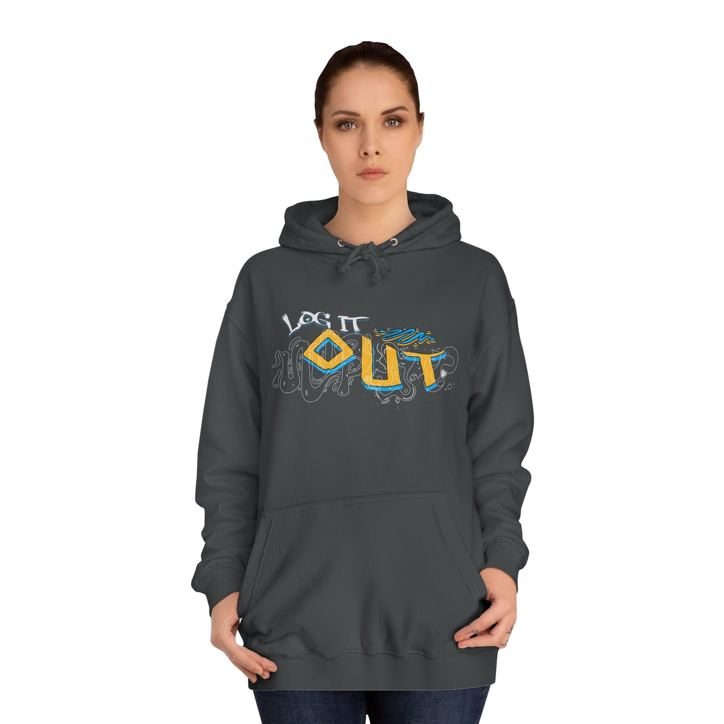 Unisex Log it out Hoodie - Stylish Casual wear, Perfect Gifts, Days Out, Summer Events, Coziness & Trendy Vibes