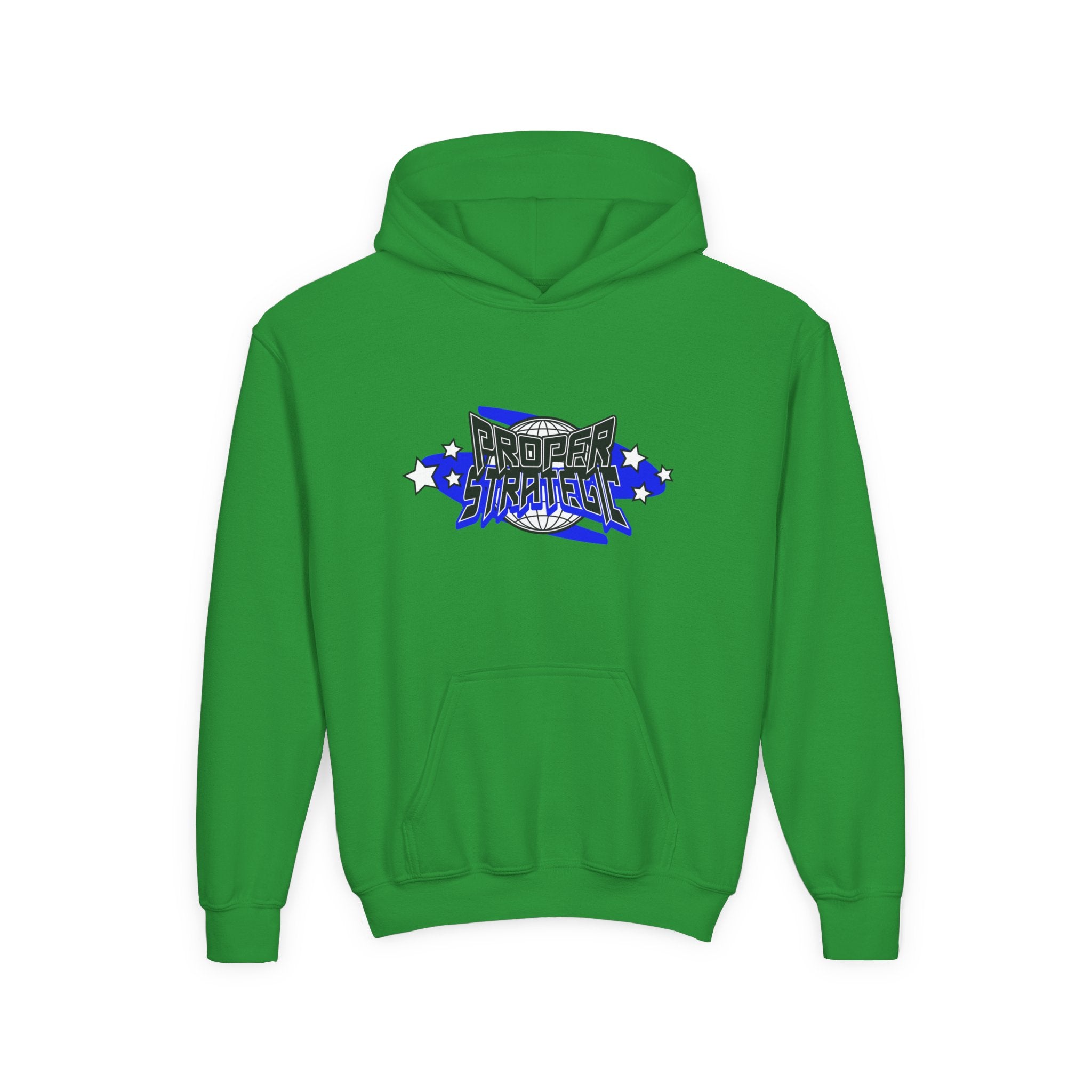 Youth Hoodie — 'Strategic' Graphic Pullover for Kids