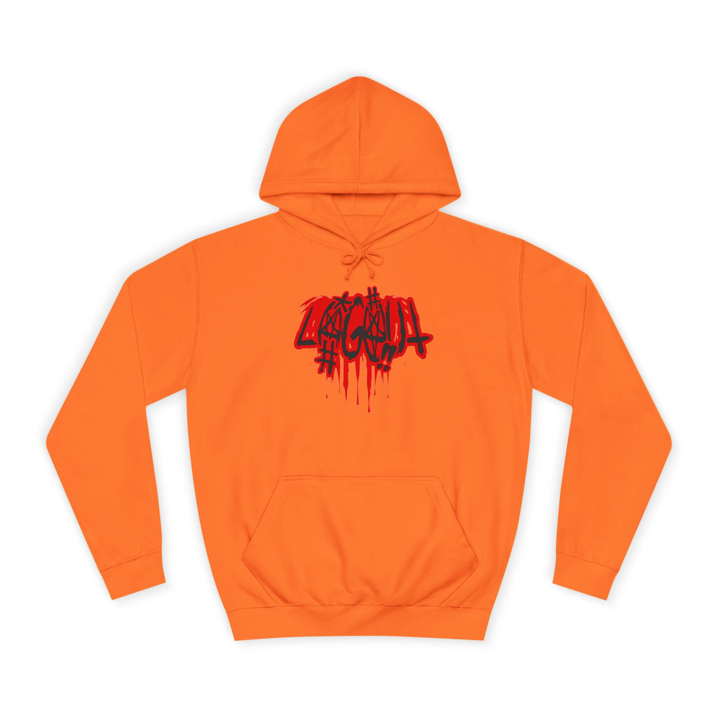 Bold Graffiti log out Hoodie, Unisex Streetwear, Comfortable Casual Wear,