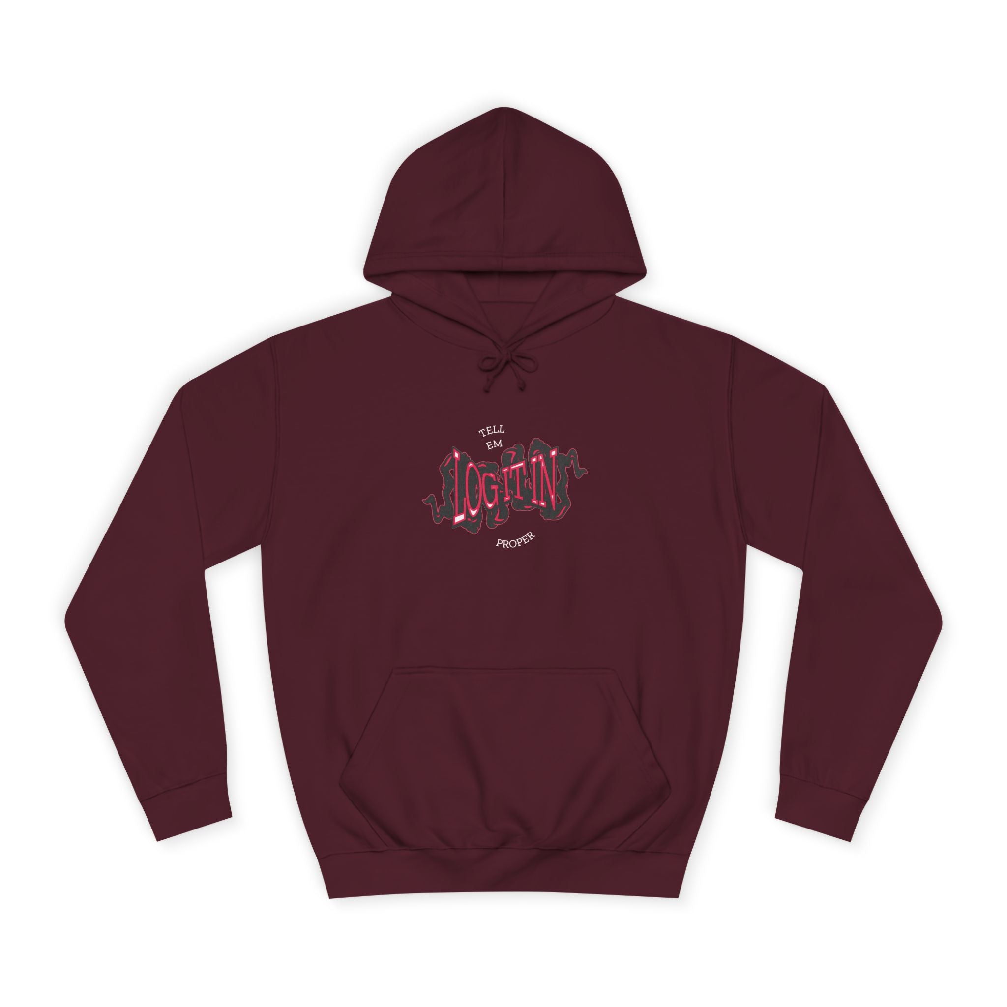 'Log it in'Hoodie for Unisex, Casual Wear, Trendy Apparel, Perfect for Everyday wear, Comfortable Fit