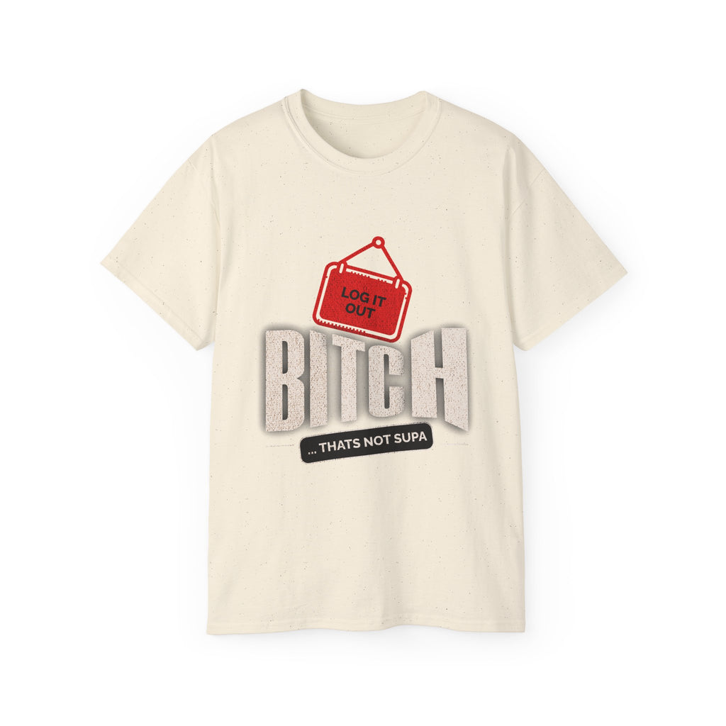 Graphic Tee —  (Log It Out)" Vintage Sign Shirt