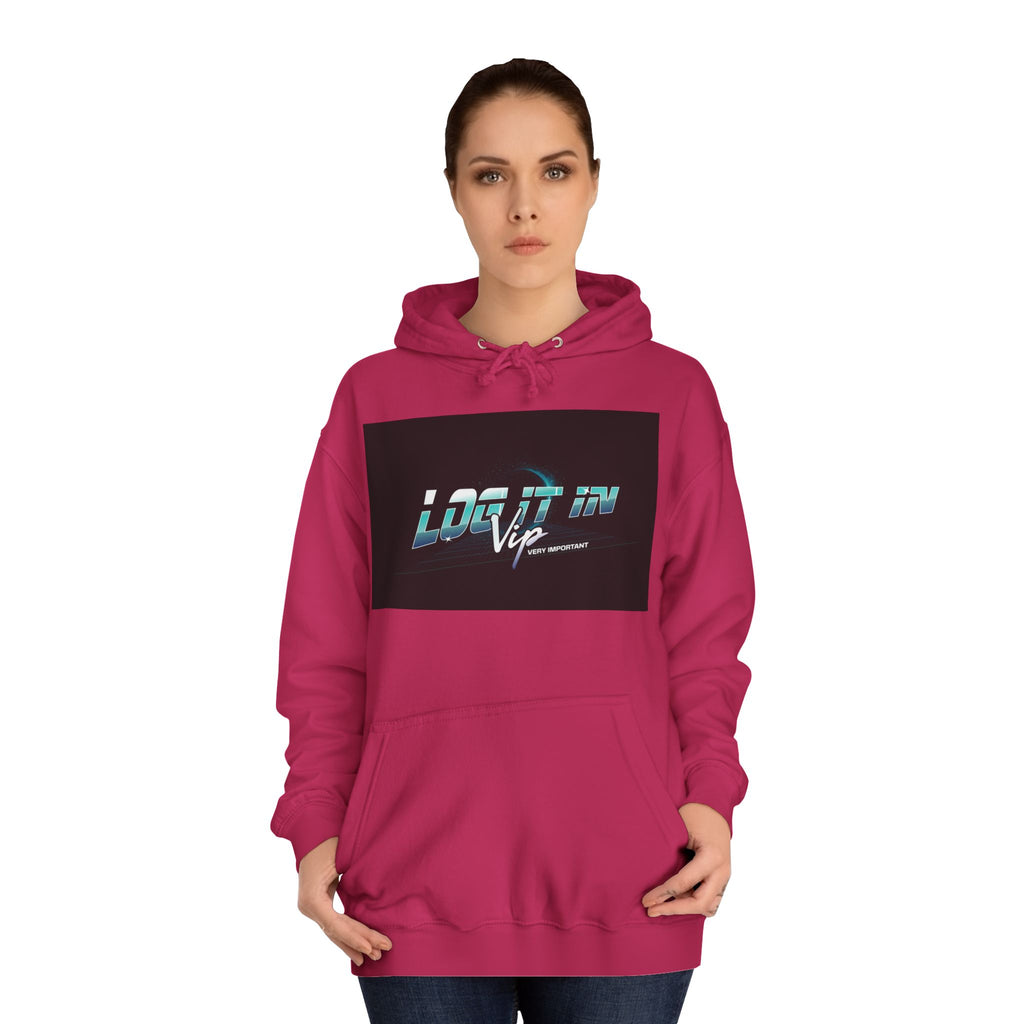 'log it in,Hoodie, Casual Wear, Unisex Fashion, Perfect for Every day Life, Stylish Gift, Cozy & Trendy Sweatshirt