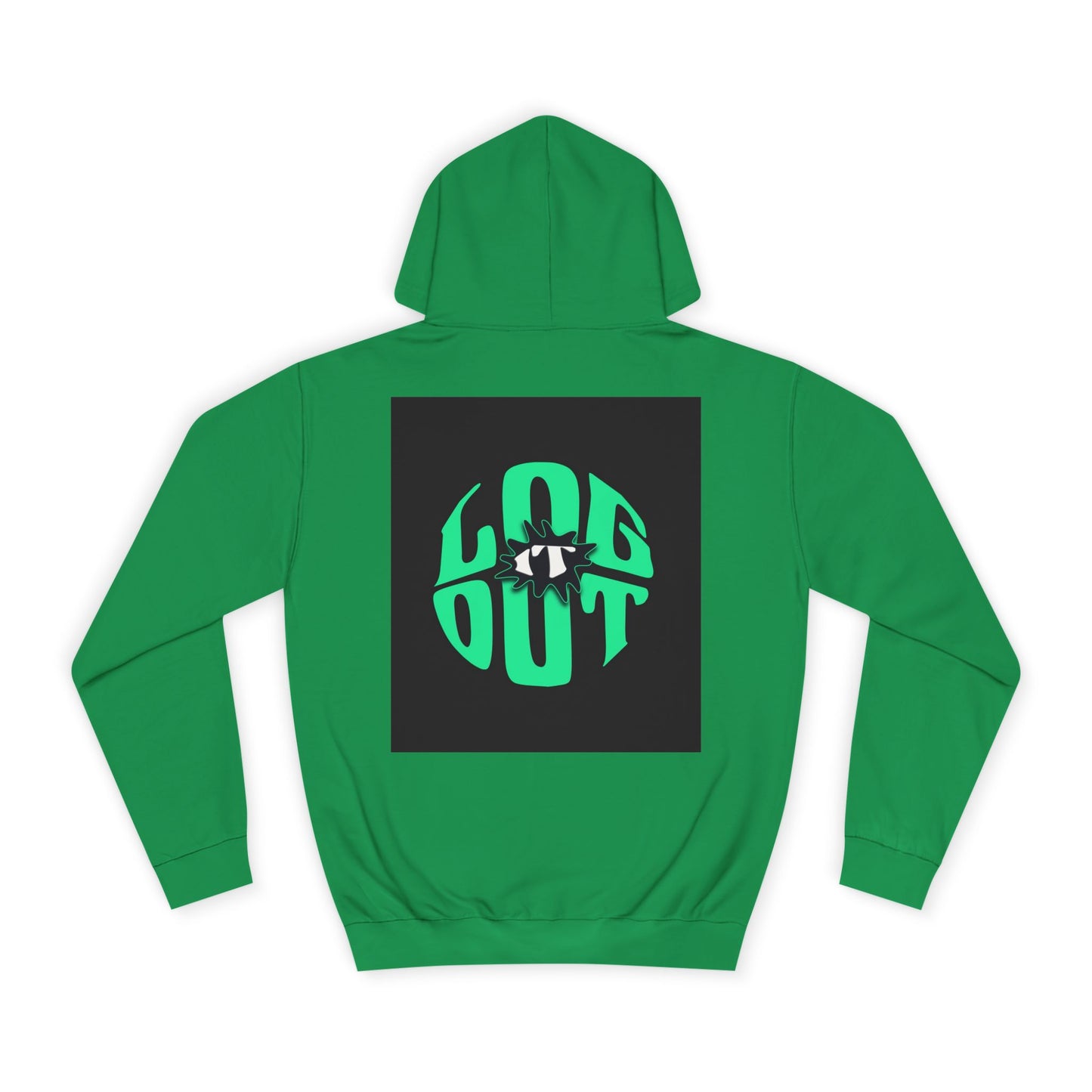 Unisex Hoodie with 'LOG IT OUT' Design, Casual Streetwear, Cool Gift, Cozy Lounge Wear, Perfect for Fall