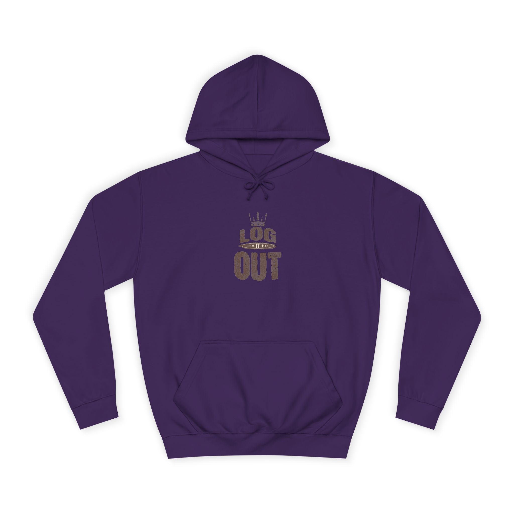 Unisex Hoodie - 'LOG IT OUT' Design, Perfect for Every Day, Casual Wear, Gift, Relaxed Style