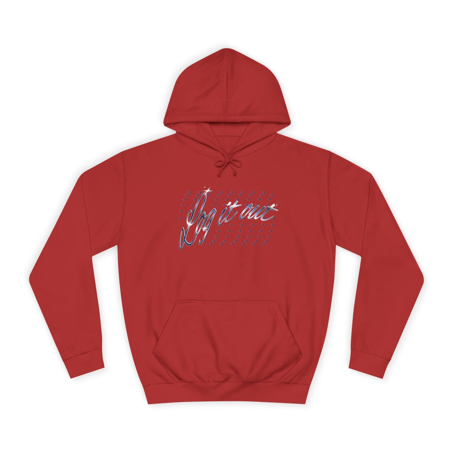 Stylish Unisex 'Log it out' Hoodie with Trendy Script Design, Perfect for Casual Wear, Gift, Apparel, Unisex Fashion