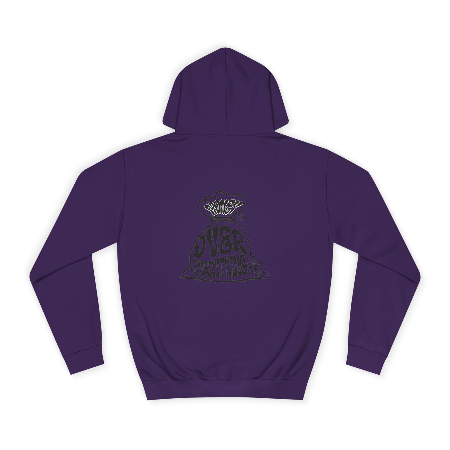 Unisex Money Over Every thing Hoodie with Graphic, Cozy Casual Wear, Perfect Gift, Trendy Hooded Sweatshirt