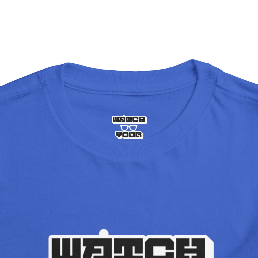 Toddler Tee — "Watch Your Back" Graphic Kids Shirt