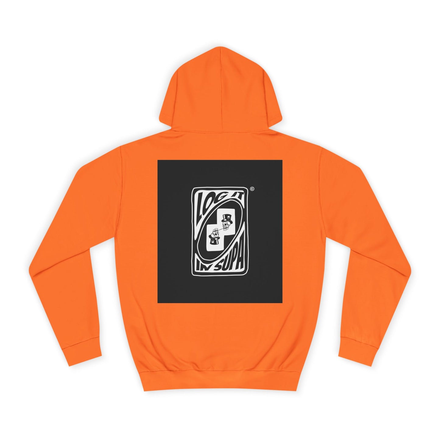 Unisex Log it in Hoodie with Unique Graphic Design, Ideal for Custom Wear, Gifts for Graduates, Cool Streetwear