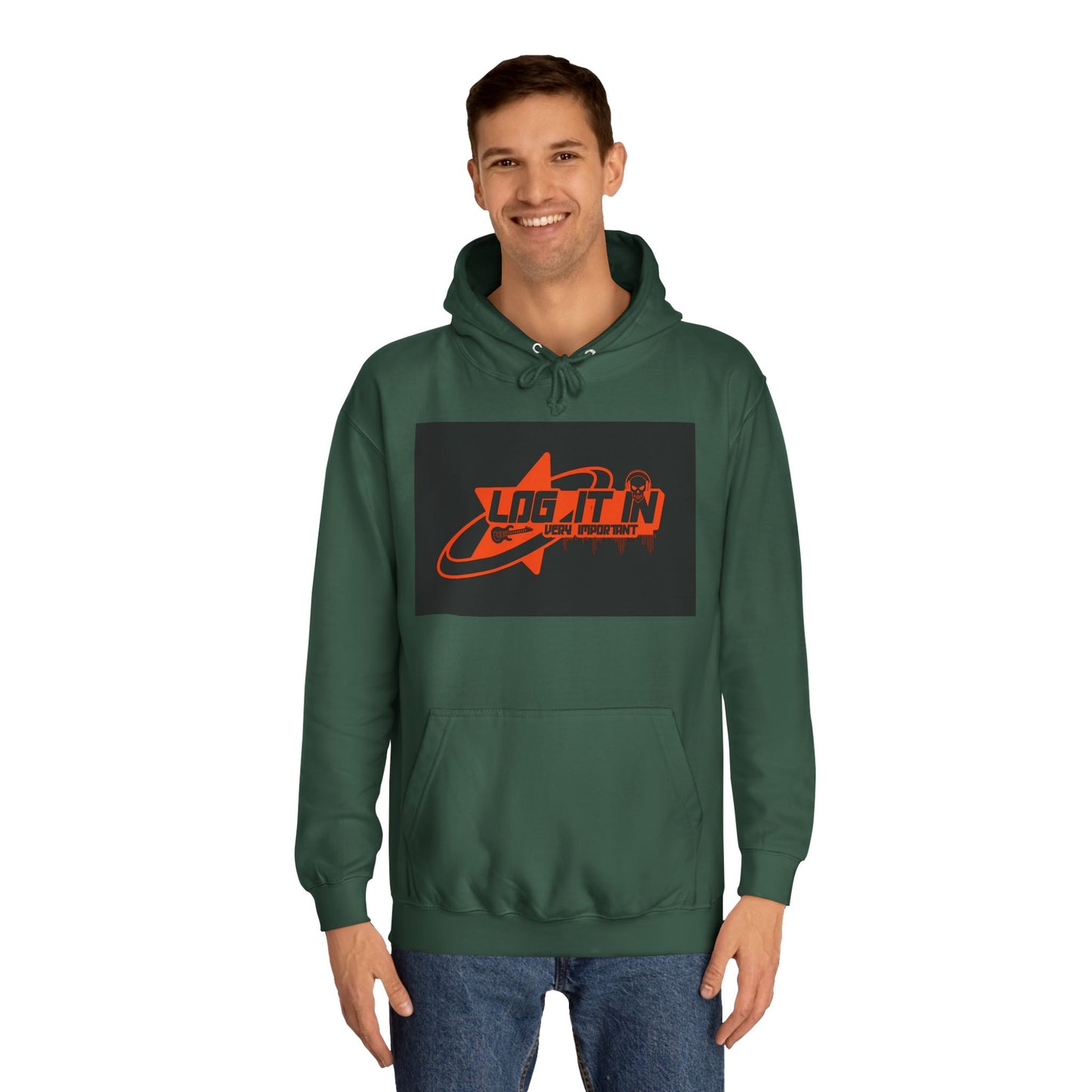 Unisex Log it in Hoodie, Casual trendy Wear, Gift, Graphic Hoodie, perfect fit Hoodie