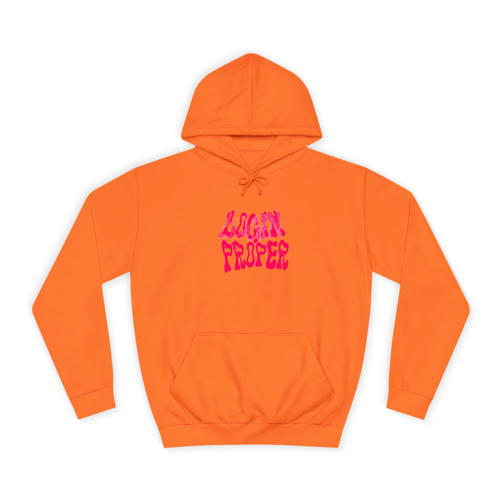 Trendy Unisex Hoodie - 'LOGIN PROPER' Graphic Sweatshirt for, Casual Wear, Gifts' Events, Street Style