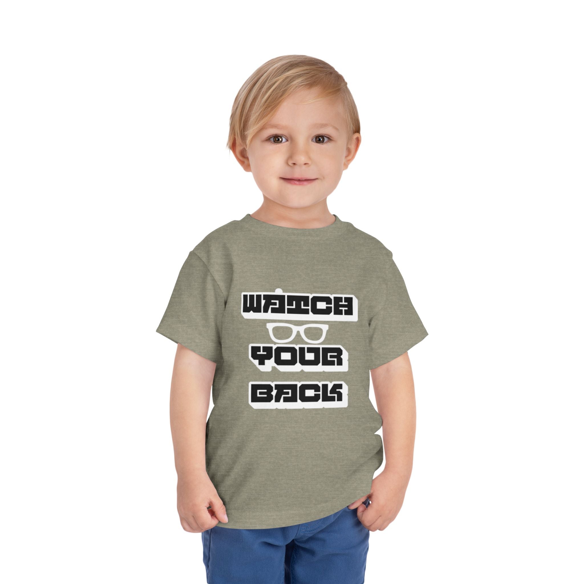 Toddler Tee — "Watch Your Back" Graphic Kids Shirt