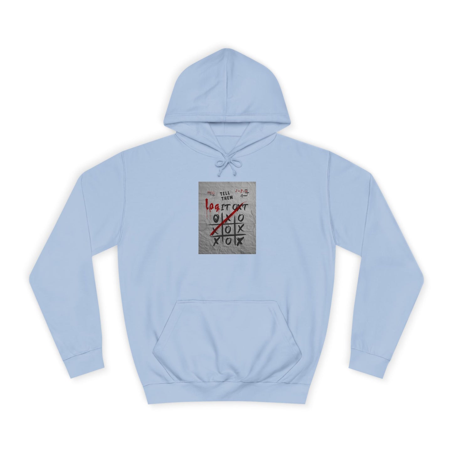 Unisex Log it out Hoodie with Graffiti Design - Trendy Sweatshirt, Custom Gear, Casual Wear, Gift for Cozy Layering