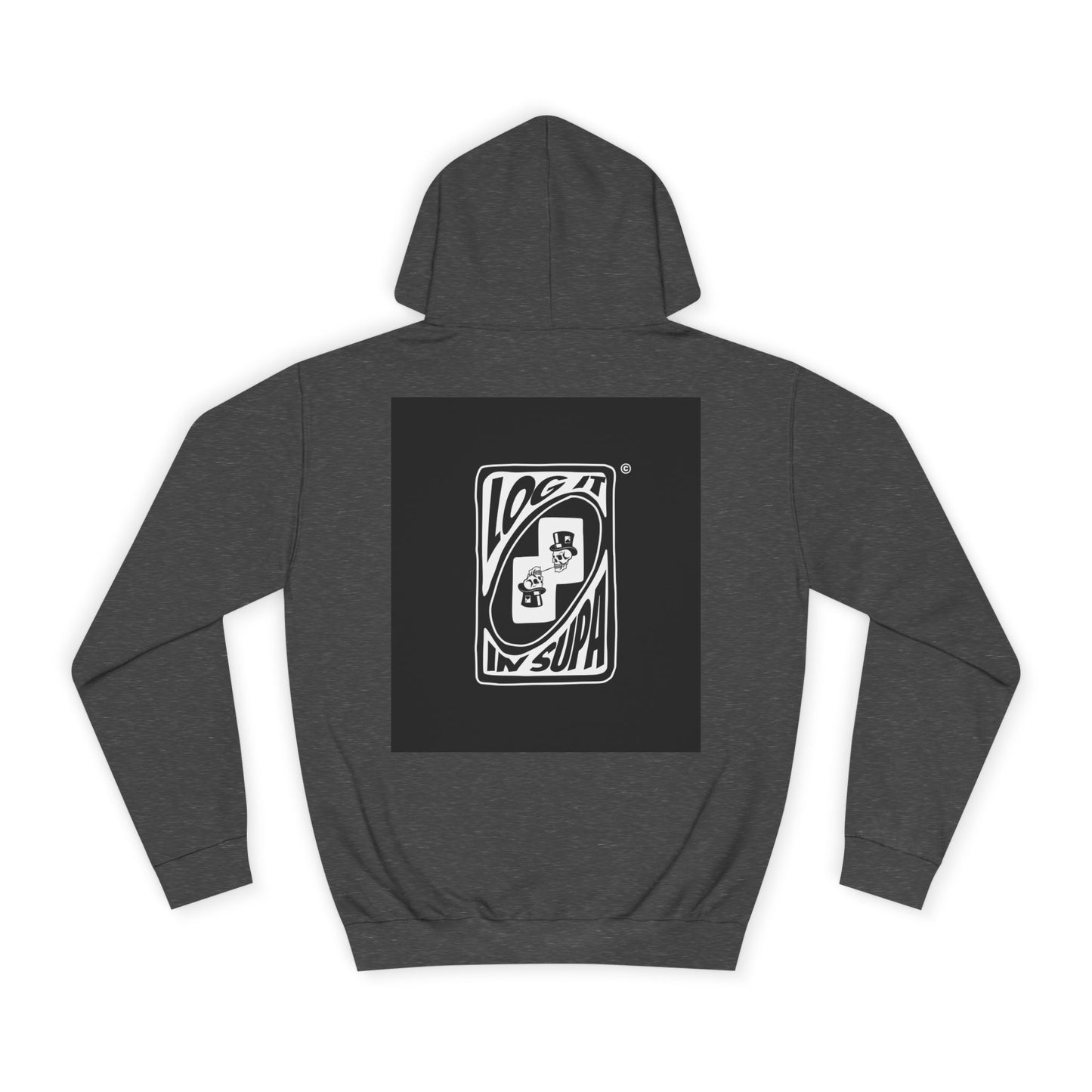 Unisex Log it in Hoodie with Unique Graphic Design, Ideal for Custom Wear, Gifts for Graduates, Cool Streetwear