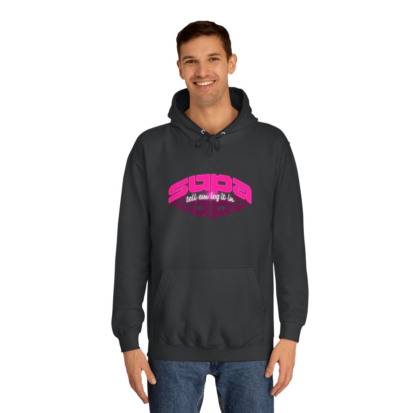 Stylish Trendy Hoodie with 'Supa' Design, Unisex Casual wear for Everyone, Perfect for Everyday Life, Gift, Bright hoodie
