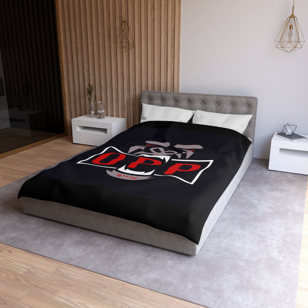 Gorilla OPP Microfiber Duvet Cover — Bold Red Logo Bedding