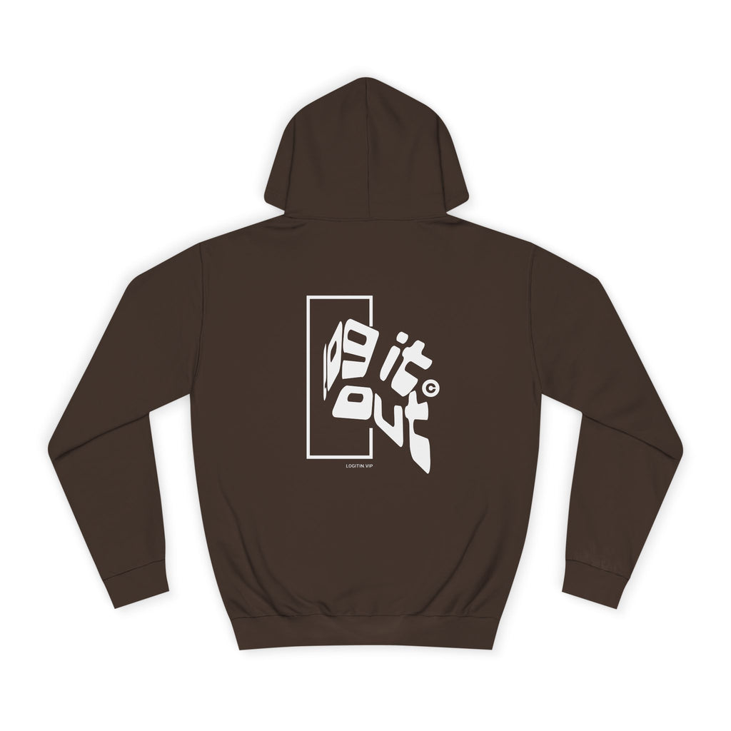 Cozy Unisex Log it out Hoodie, Perfect for Life, Graduation Gifts, Unisex Custom Apparel, Soft Hooded Sweatshirt, Everyday Comfort