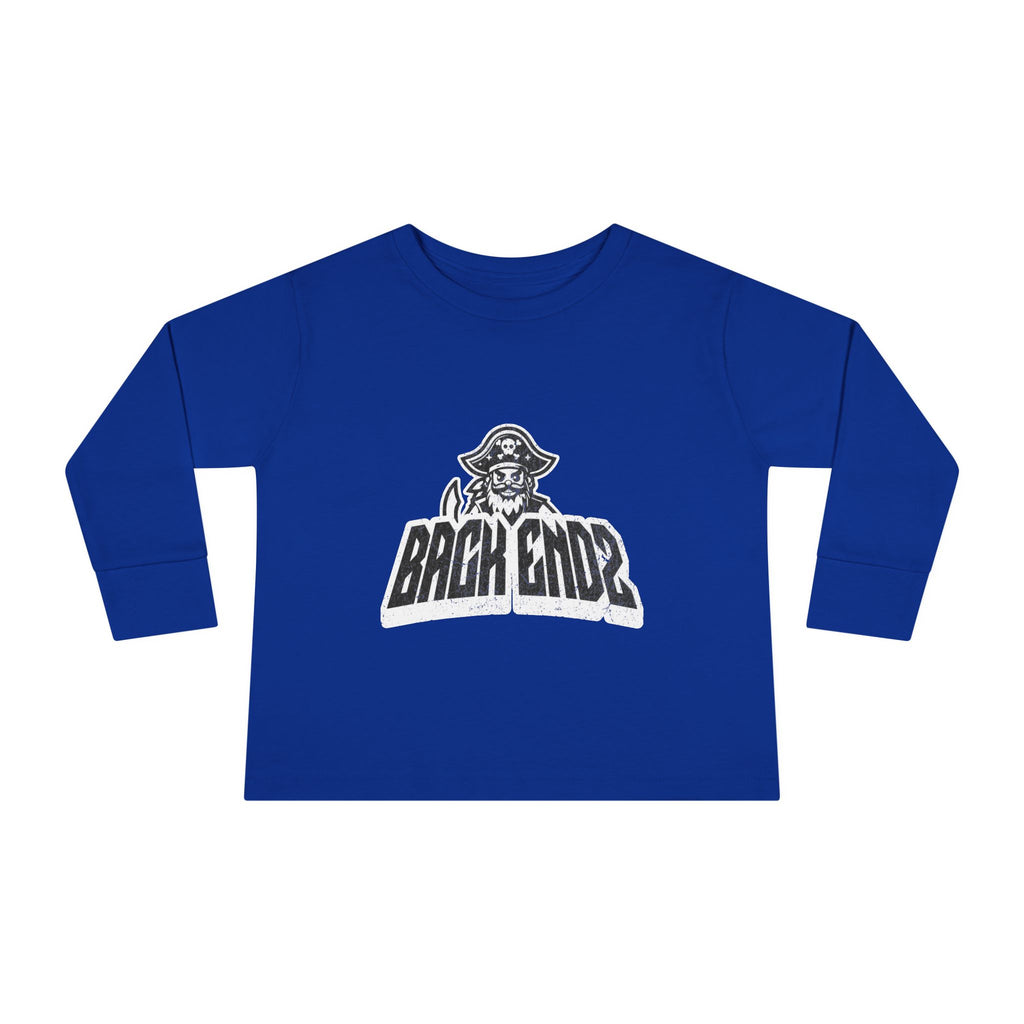 Toddler Long Sleeve Tee — Pirate Skull "Back Endz" Graphic