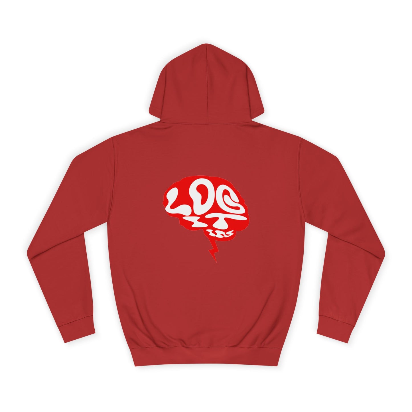 Unisex Log it in Hoodie with Unique Brain Design, Casual Wear, Trendy Apparel, Festive Occasions, Graphic Hoodie