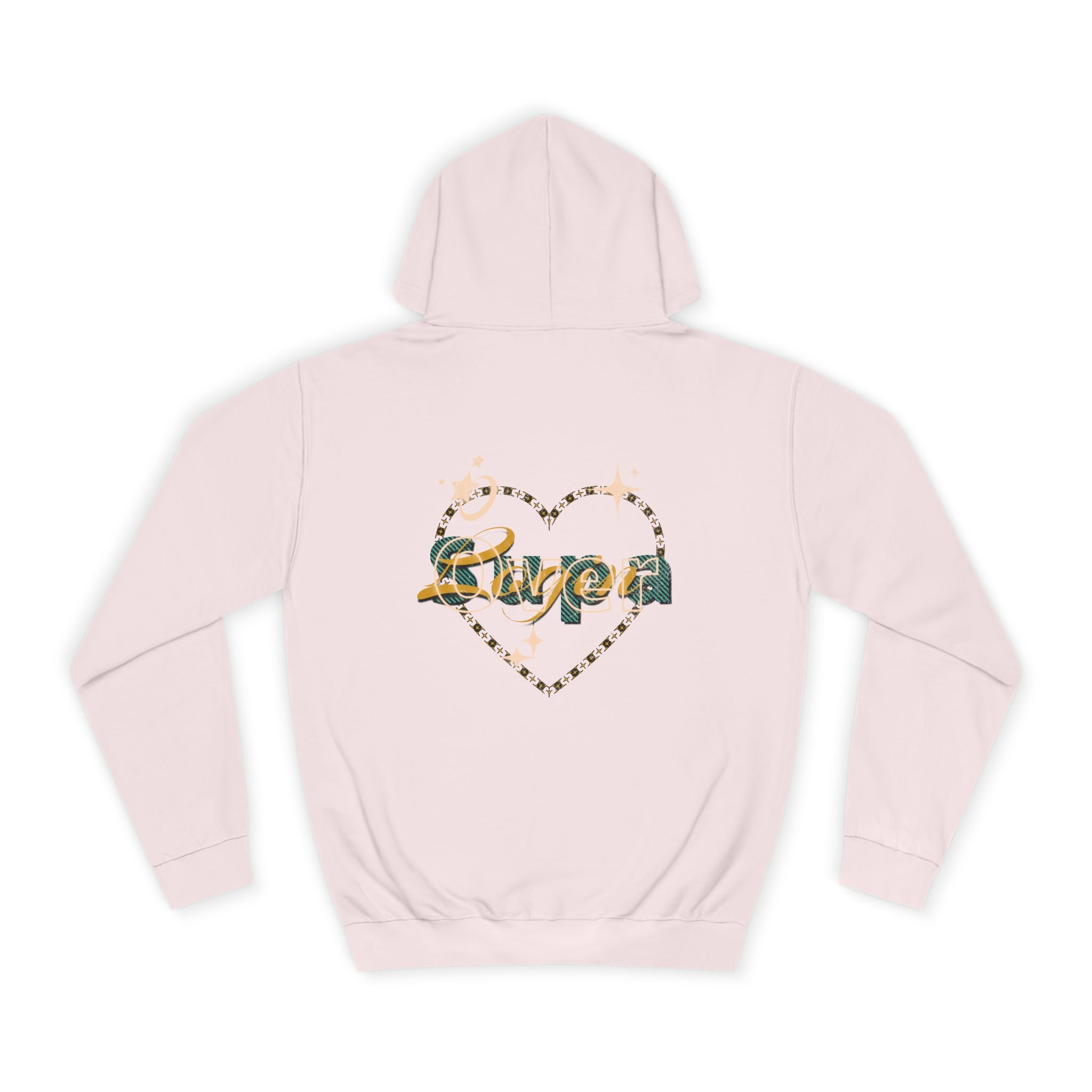 Charming Heart Hoodie with Floral Design, Unisex Casual Sweatshirt, Trendy Gift, Relaxed Wear, Unique Apparel