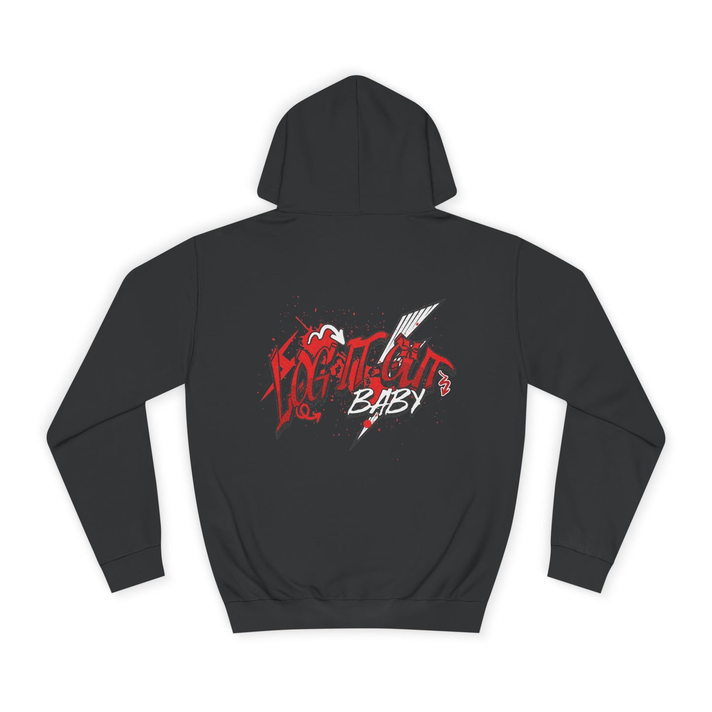 Trendy Log it out Hoodie, Graphic Sweatshirt, Unisex Casual Wear, Stylish Streetwear, Great for Gift Giving