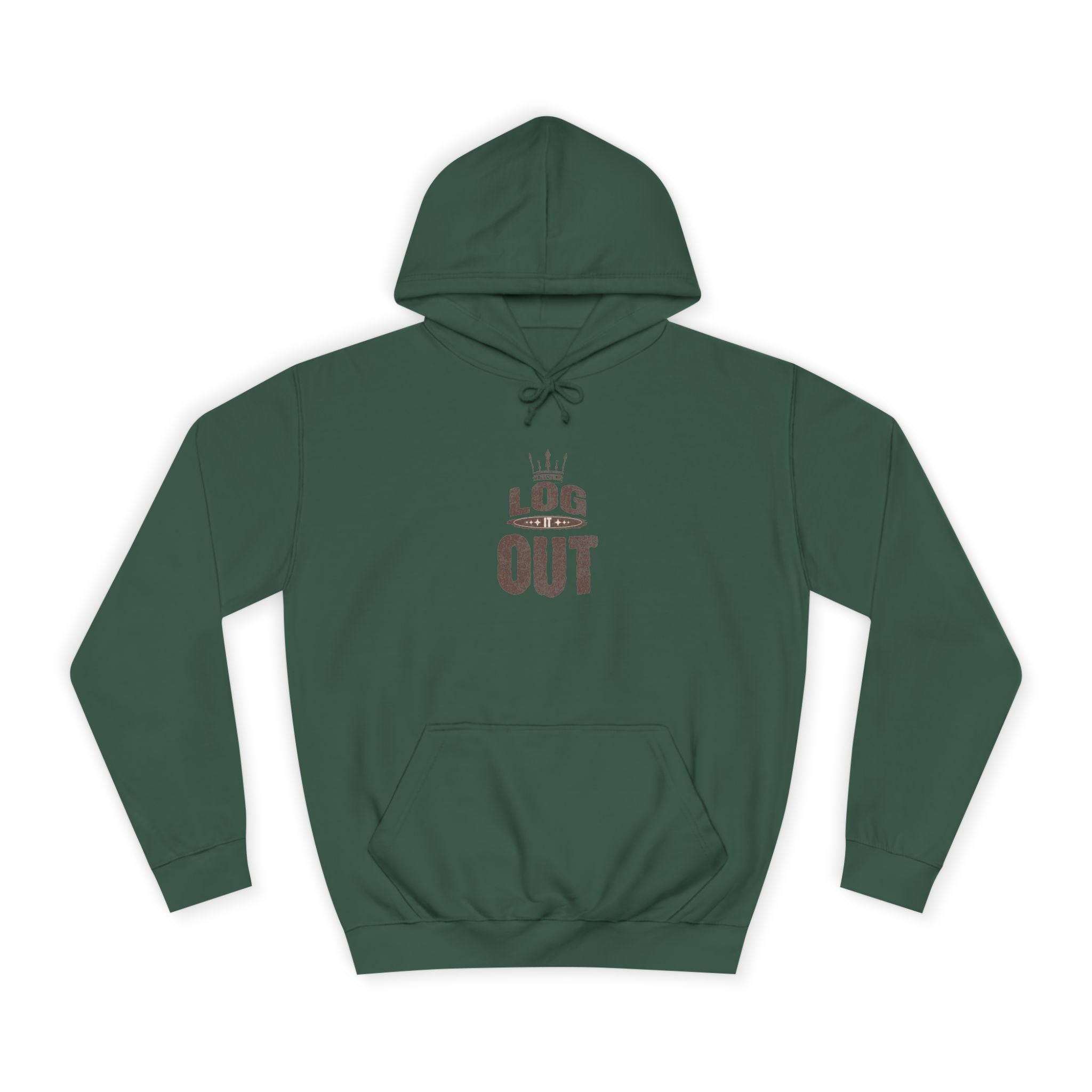 Unisex Hoodie - 'LOG IT OUT' Design, Perfect for Every Day, Casual Wear, Gift, Relaxed Style