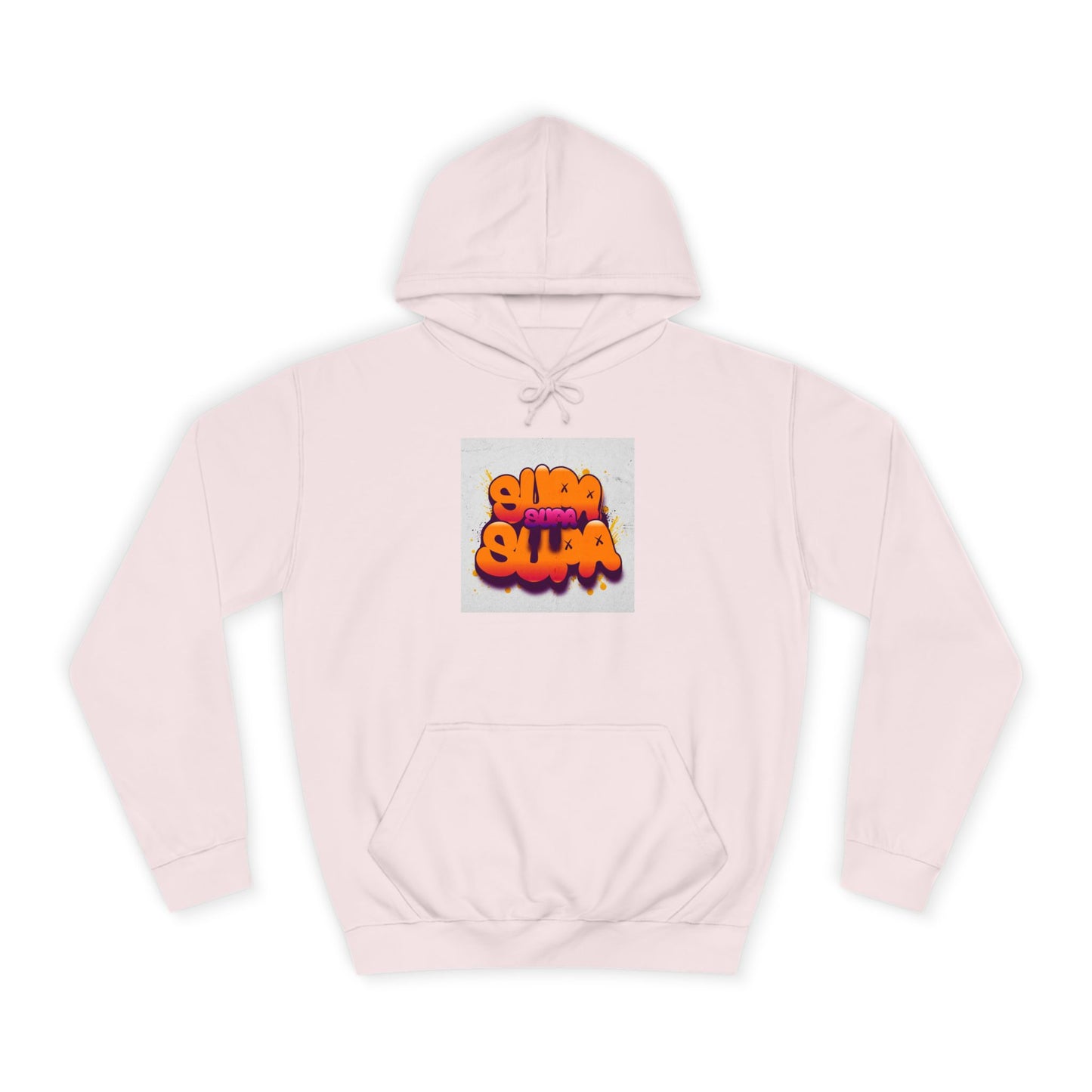 Vibrant Unisex Supa Supa Hoodie with Graffiti Design, Streetwear, Casual Wear, Gift, Fall Fashion, Trendy Spirit