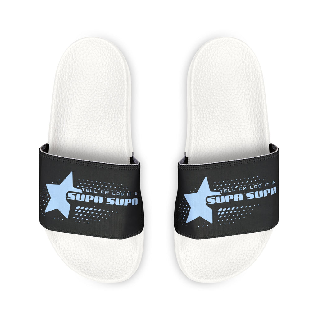 Men's Removable-Strap Slides — Casual "tell em Log it in" Sandals