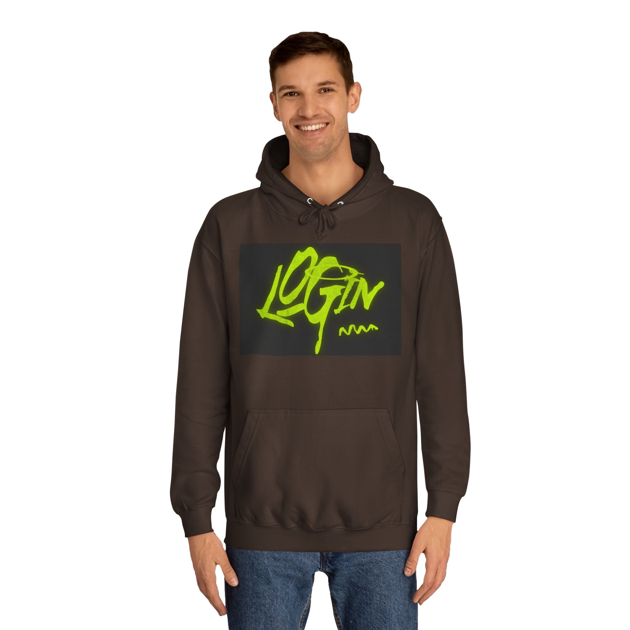Trendy Unisex Hoodie - 'LOGIN' Graphic Design
