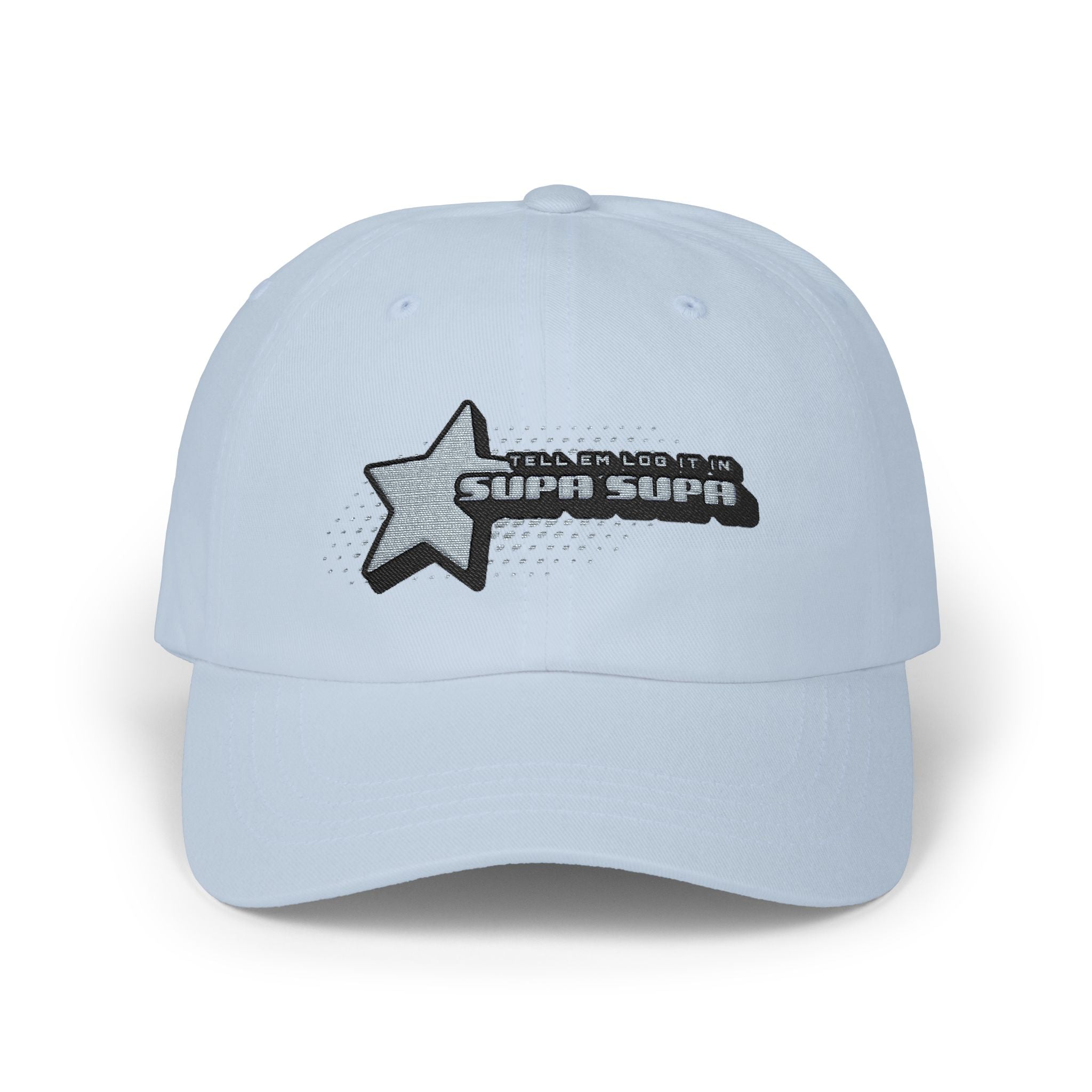 Shooting Star Embroidered Cap — 'Tell em log it in' Hat