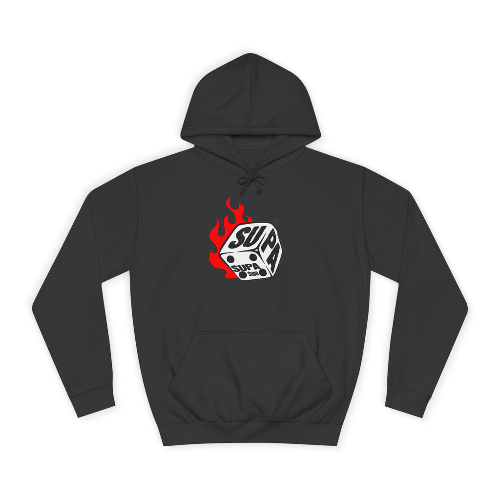 Cool Fire Graphic Unisex SUPA Hoodie, Apparel, Streetwear, Casual Wear, Unique Hooded Sweatshirt