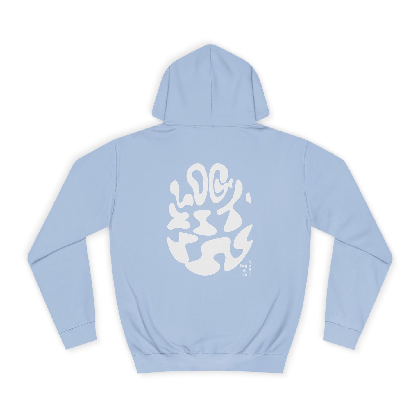 Unisex LOG IT IN Hoodie with Abstract Design - Cozy Sweatshirt for Casual Wear, Gift, Trendy Fashion
