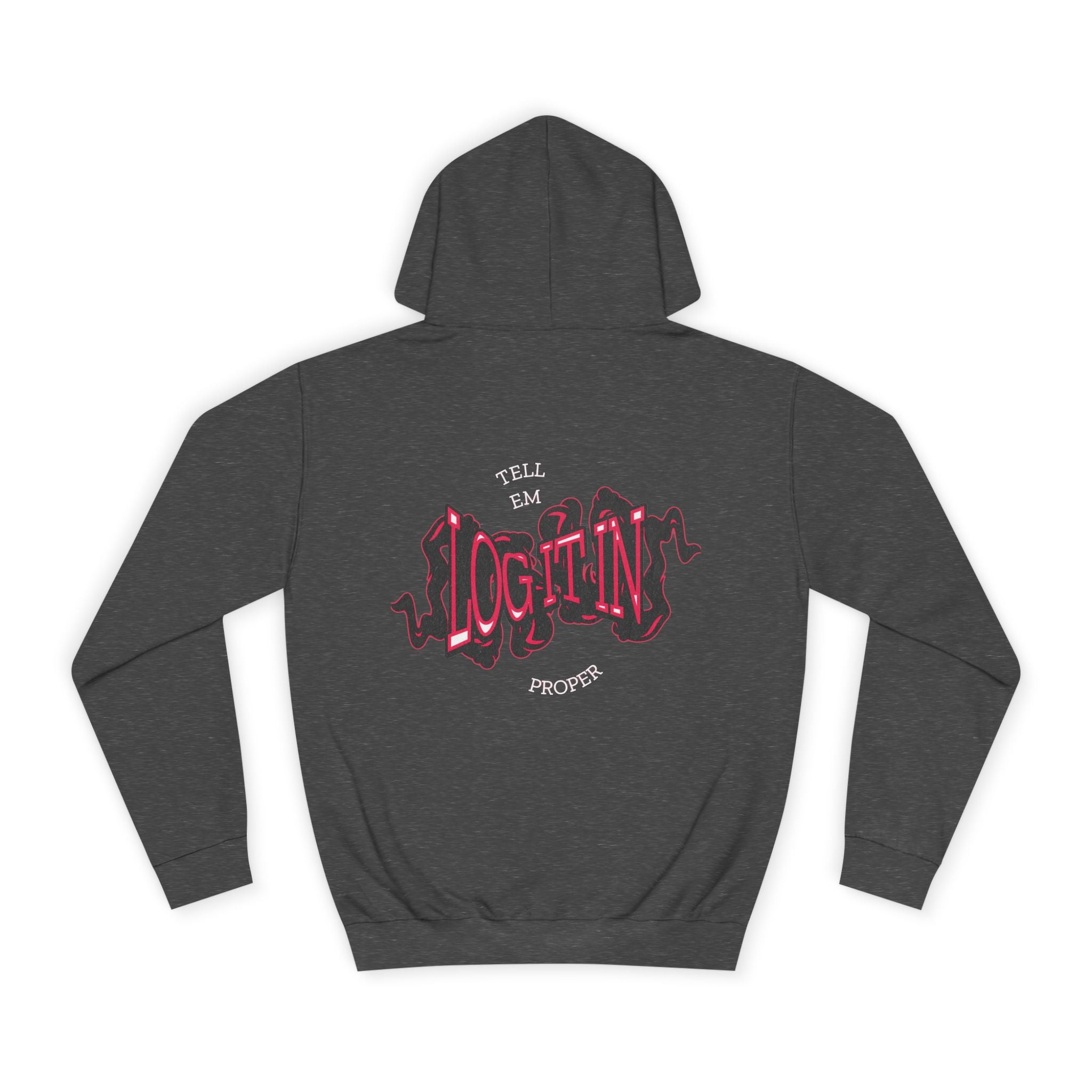 'Log it in'Hoodie for Unisex, Casual Wear, Trendy Apparel, Perfect for Everyday wear, Comfortable Fit