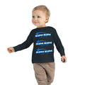 Toddler Long Sleeve Tee — Blue Shooting Star "Super Star" Graphic