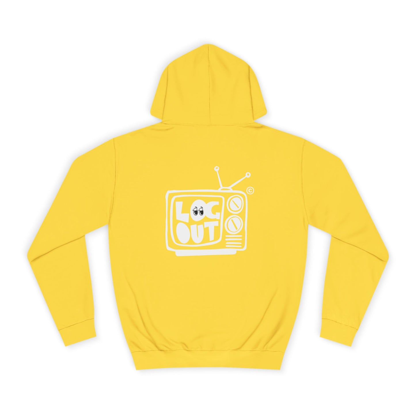 Unisex LOG OUT Hoodie, Cozy Wear, Casual Style, Gift, Trendy Spirit, Everyday Comfort