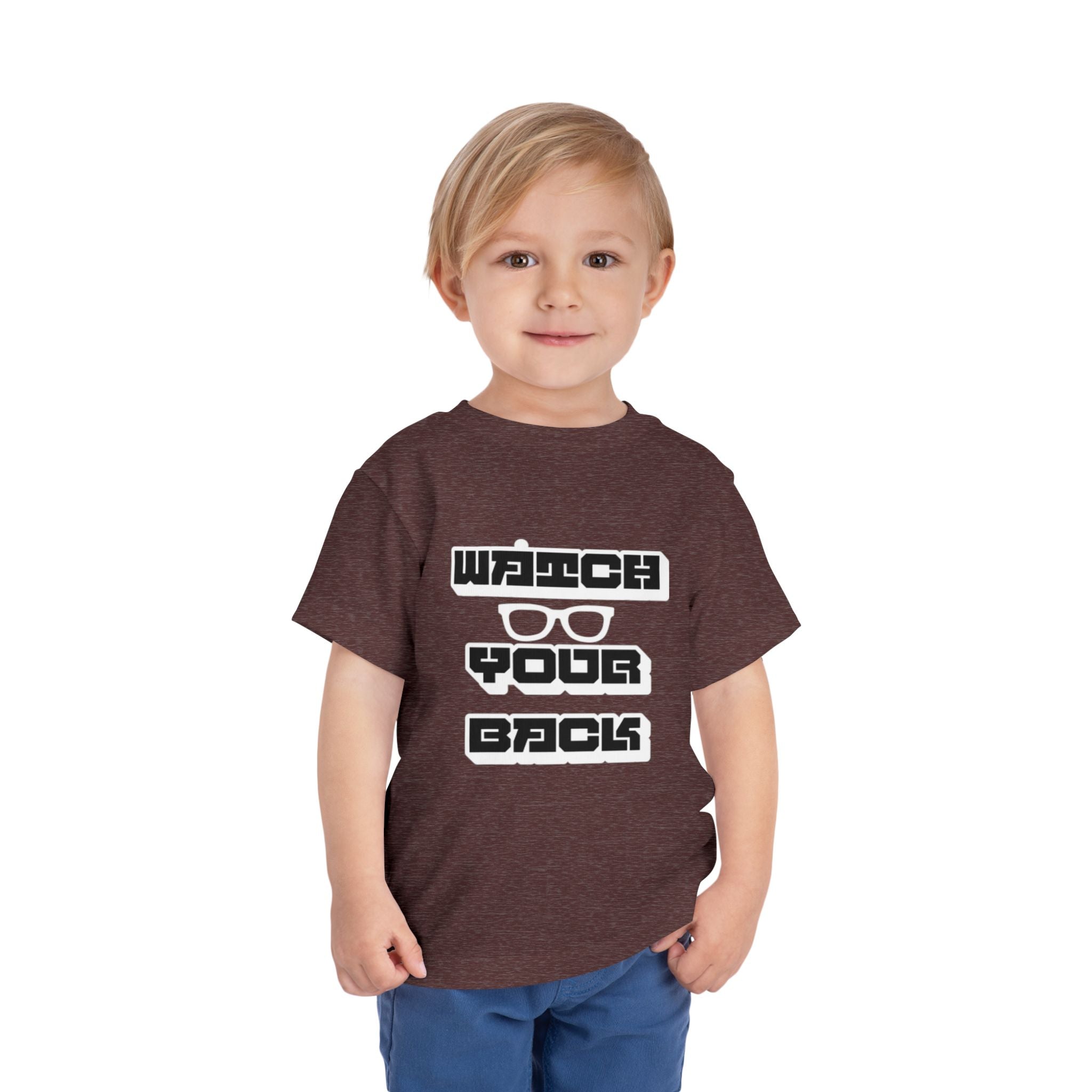 Toddler Tee — "Watch Your Back" Graphic Kids Shirt