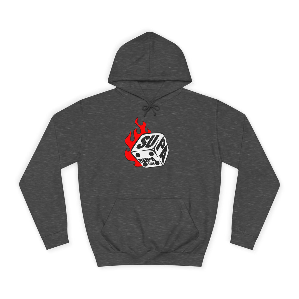Cool Fire Graphic Unisex SUPA Hoodie, Apparel, Streetwear, Casual Wear, Unique Hooded Sweatshirt