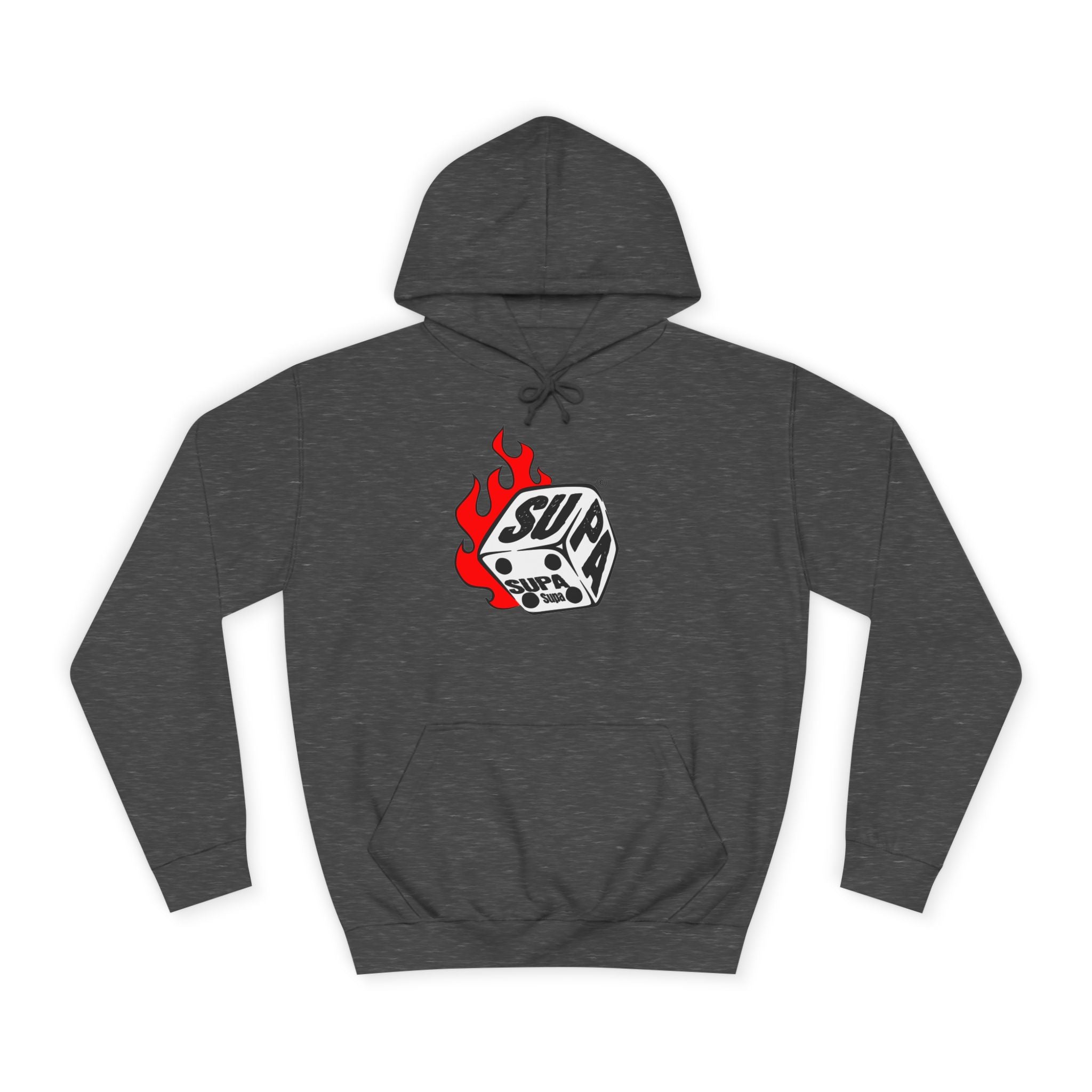 Cool Fire Graphic Unisex SUPA Hoodie, Apparel, Streetwear, Casual Wear, Unique Hooded Sweatshirt