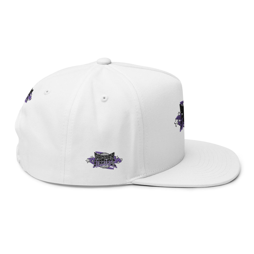 Embroidered 'Strategic' Flat Bill Cap — Retro Streetwear Snapback