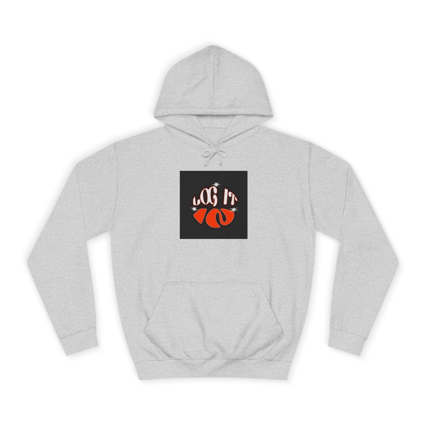 Trendy Unisex Log it in Hoodie, Casual Wear, custom Gear, Gift, Relaxed Fit