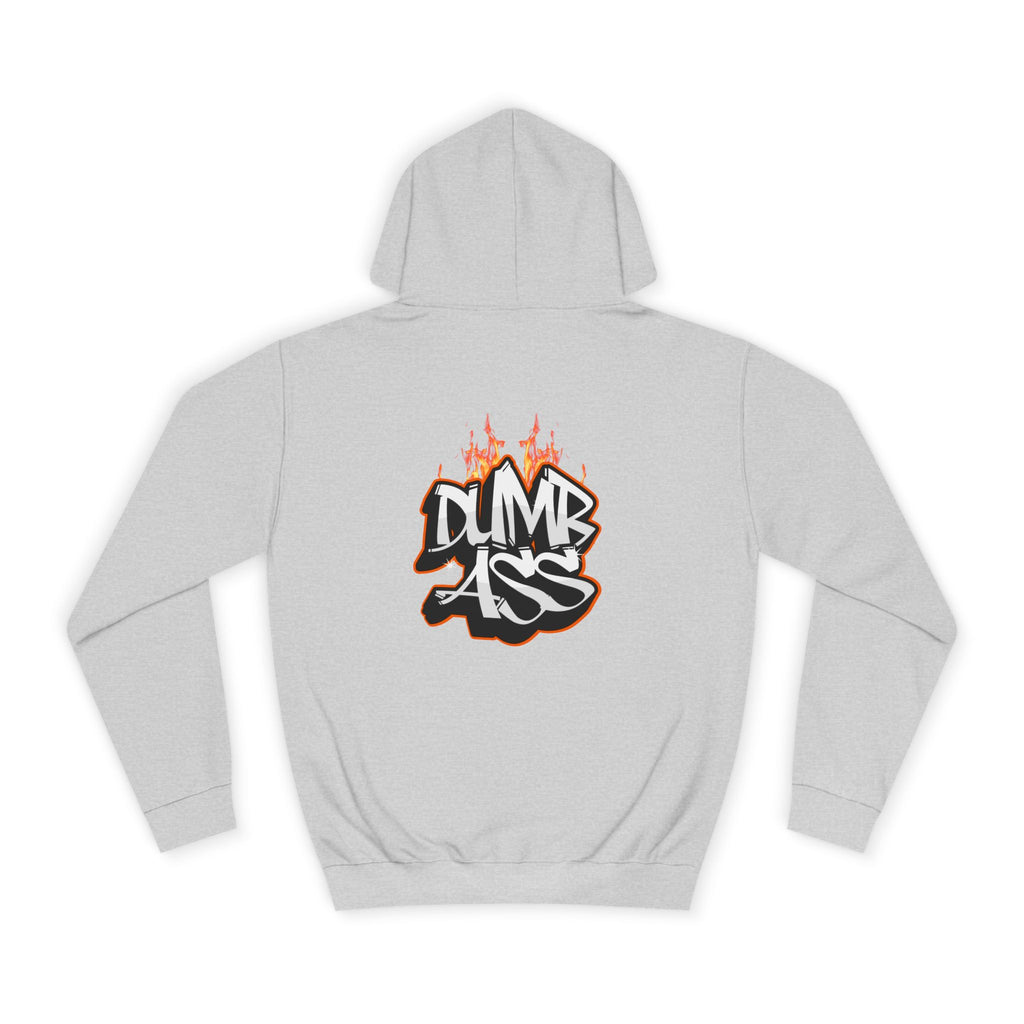 Dumb Ass Graffiti Hoodie – Bold Streetwear Pullover with Flame Lettering