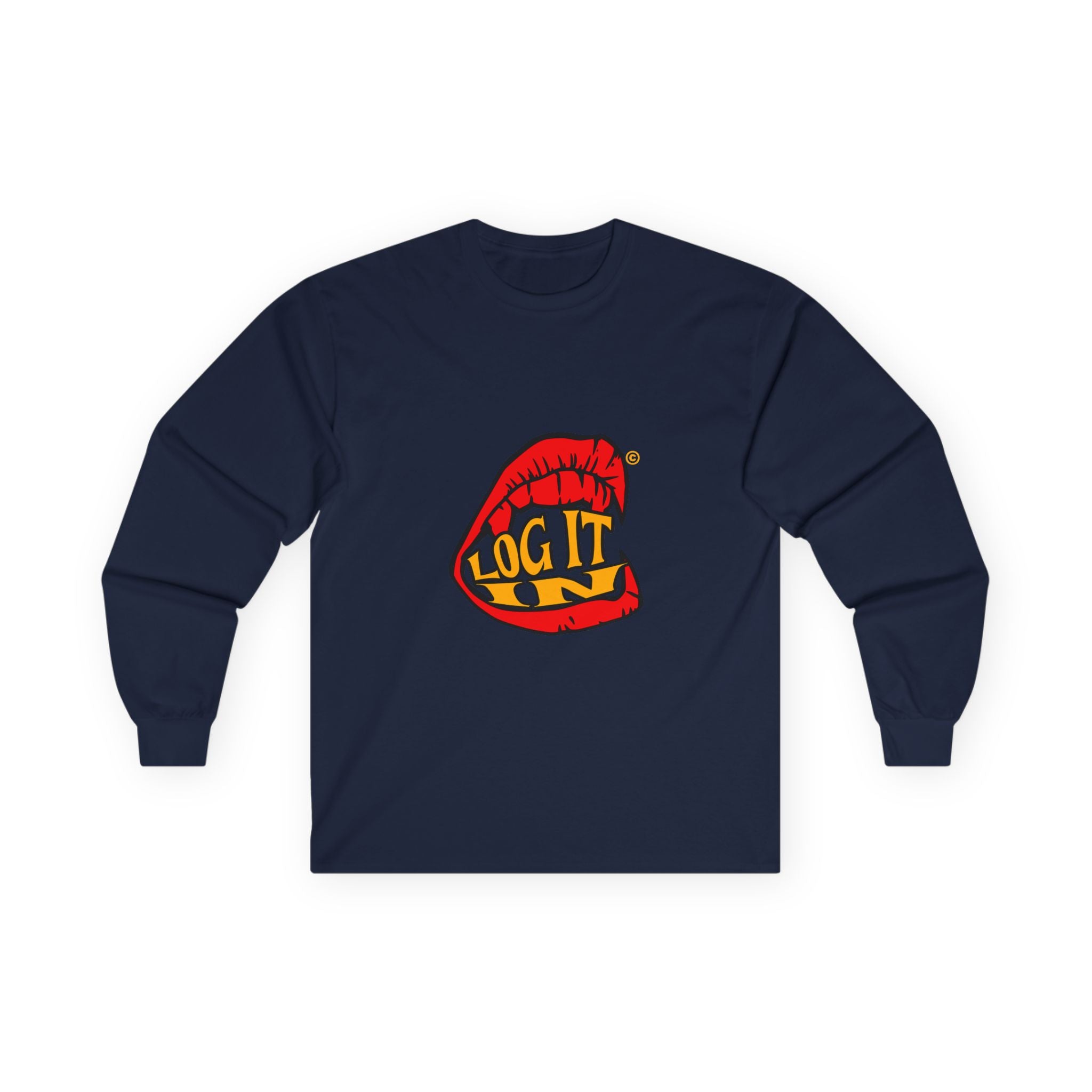 "Log It in" Graphic Long Sleeve Tee