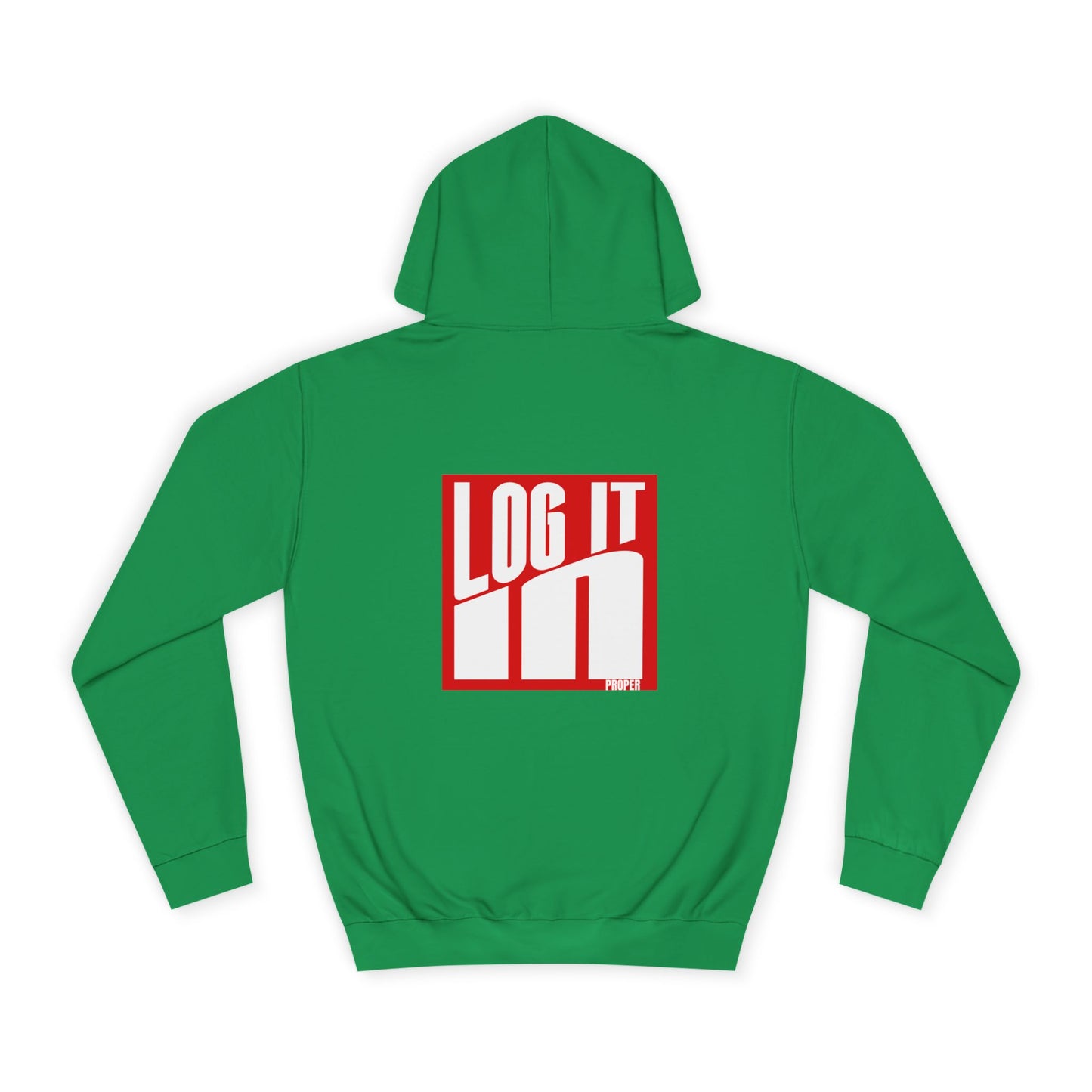 Unisex Log it in Hoodie - Trendy Campus Style, Casual Wear, Cozy Gift, Comfortable Lounge Hoodie, Essentials
