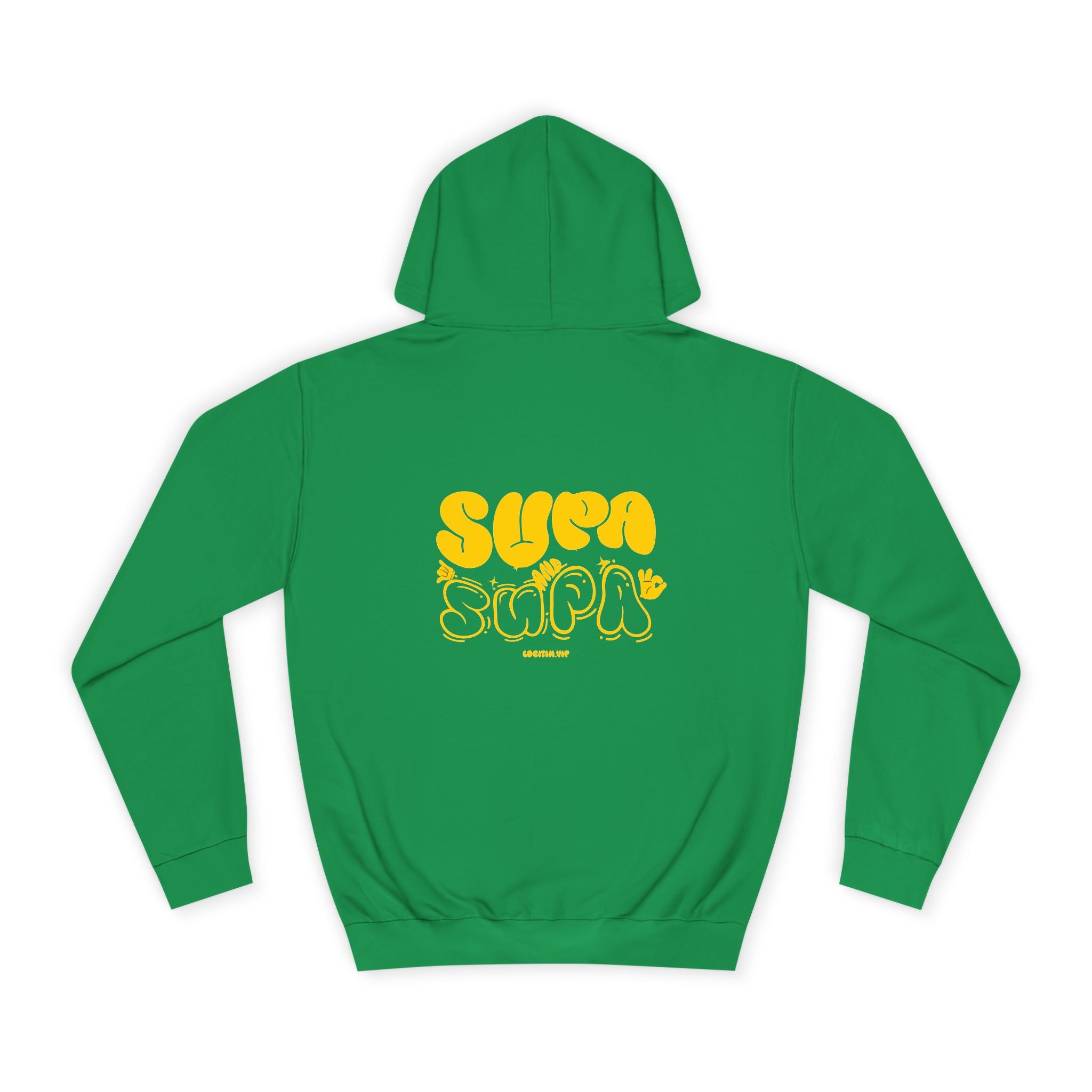 Cheerful Unisex Supa Supa Hoodie - Cozy Streetwear, Campus Style, Trendy Gift, Relaxed Fit, Perfect for Every day