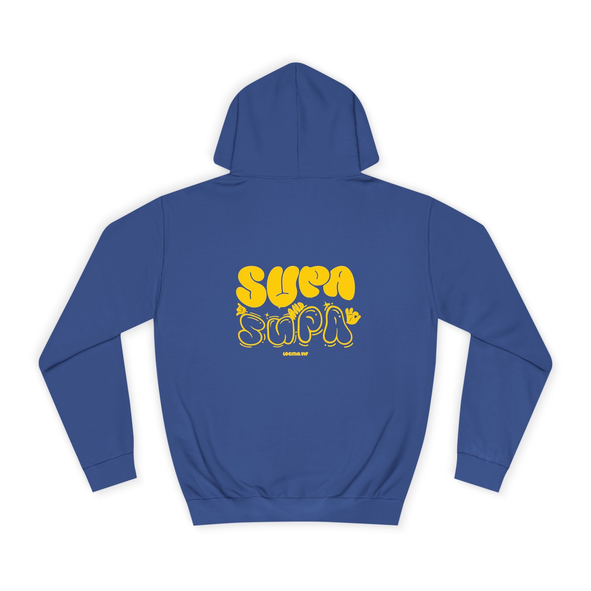 Cheerful Unisex Supa Supa Hoodie - Cozy Streetwear, Campus Style, Trendy Gift, Relaxed Fit, Perfect for Every day